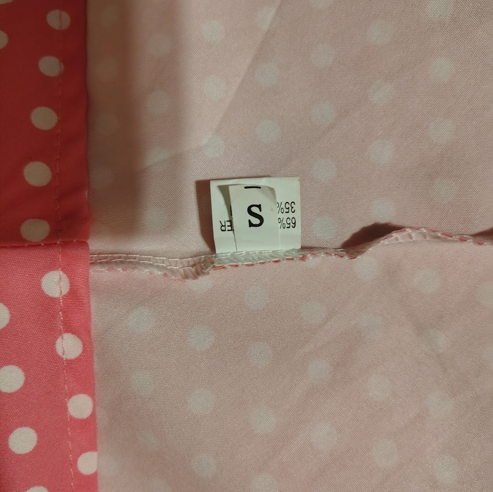 Pink Polka Dot Women's Dress - Picture 4 of 5